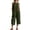 *Army Green, variant on VBVC Women's Cotton Linen Button Down Jumpsuits , Summer Sleeveless Rompers For Women , Ladies' Wide Leg One-Pieces Capri with Pockets,Light Blue,S-2XL