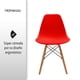 thumbnail image 4 of Sillas Minimalistas HOMEASY Color Rojo Set de 2, 4 of 6