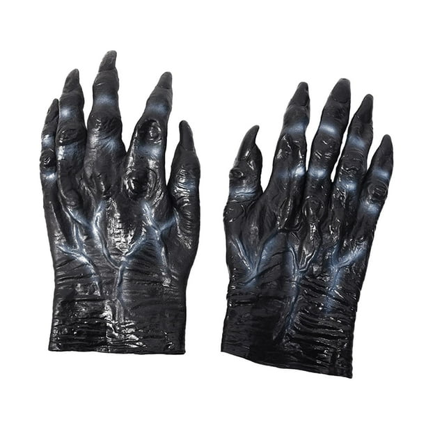 Guantes, guantes de monstruo, accesorios para disfraces de carnaval, fiesta, cosplay, adultos, unisex, aterradores. Estilo B