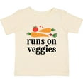 thumbnail image 3 of Inktastic Vegetarian Runs on Veggies Boys or Girls Baby T-Shirt, 3 of 5