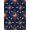 Navy Blue Red Cream, Pattern 20, variant on ODIKA 8'x10' Washable Area Rug Durable, Non-Slip Lure Motif With Patriotic Bass And Distressed Frame Vintage Fishing Refined for Living Room, Under Sectional, Family