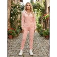 thumbnail image 2 of Conjunto 2 Piezas Hoodie con Cierre y Pants Estilo Casual Chic con Detalle Brillante para Mujer, 2 of 5