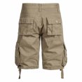 thumbnail image 3 of Havenre Men's Multi Pocket Zipper Cargo Shorts Big and Tall Regular Fit Casual Outdoor Hiking Loose Fit Twill Classic Short Pants Yellow XXXXL, 3 of 9
