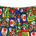 thumbnail image 4 of Super Mario Pajamas Men's Character Grid Lounge Sleep Shorts, 4 of 5