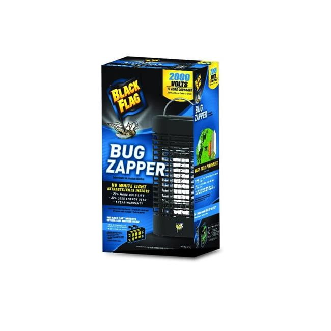 Black Flag 2000 Volt Electronic Plug In Bug Zapper Insect Killer with Half Acre Coverage, Includes Mosquito Octenol Lure