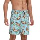 thumbnail image 2 of Balery Cute Otters Pantalones cortos de pijama de punto de algodón para hombre con cinturilla y bolsillos-Small, 2 of 6