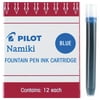 Pilot Namiki Ink Cartridges, Blue, 12/Pkg.,