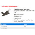 thumbnail image 2 of Lower Idle Control Valve Hose - Compatible with 1991 - 1992 BMW 318is E30, 2 of 2