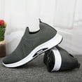 thumbnail image 4 of Dakaela Mens Hands Free Slip on Shoes Lightweight Walking Sneakers Mesh Breathable Casual Shoes Grey 8, 4 of 6