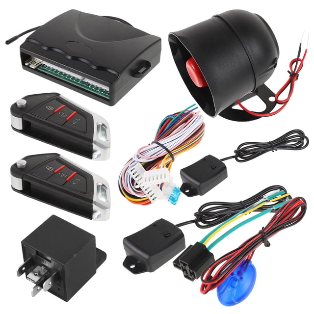 YSNOOWE 1Set Remote Start Car Alarm with Central Locking Kit Anti-Theft System for Vehicle Safety