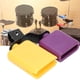 thumbnail image 1 of CB30, cuadrado amarillo y morado, pez de madera, campana de vaca, instrumento de percusión de ganado de tono alto y bajo, 1 of 8