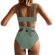 thumbnail image 4 of Trajes de baño para mujer, conjunto de traje de baño camisola sin espalda de color sólido informal y de moda para mujer, trajes de baño para mujer, trajes de baño para mujer, traje de baño para mujer,, 4 of 6