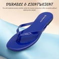thumbnail image 3 of Flip Flops for Women Thong Flat Sandals Lightweight Minimalist Non-Slip Memory Foam Sole Open Toe Casual Vacation Daily Essentials Classic Beach Slippers, 3 of 7