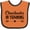 Orange and Black, variant on Inktastic Cheerleader in Training Boys or Girls Baby Bib
