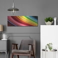 thumbnail image 5 of Luxe Metal Art 'Rainbow Hill' by Luxe Portfolio, Metal Wall Art, 36"x12", 5 of 9