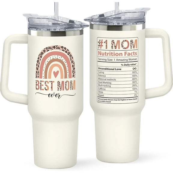Gifts for Mom from Daughter Son - Mom Birthday Gifts, Birthday Gifts for Mom - Mothers Day Gifts, Mothers Day Gifts for Mom Wife - Mom Gifts, Mother Gifts, New Mom Gifts for Women - 40 Oz Tumbler