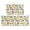 Baseballs and Softballs White Pattern, variant on Baseballs and Flowers White Pattern Anti Fatigue Kitchen Rugs Set Of 2, Non Slip Washable Decorative Floor Mats for Kitchen Sink Laundry, 17"x30" and 17"x47"