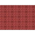 thumbnail image 1 of Ahgly Company Machine Washable Indoor Rectangle Transitional Tomato Red Area Rugs, 7' x 10', 1 of 7