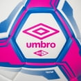 thumbnail image 2 of Umbro Tristar Size 4 Youth and Beginner Soccer Ball, White/Blue/Pink, 2 of 5