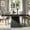 Black, variant on Fnova 31.5" Square Farmhouse Dining Table, Wood Coffee Table for 4 People, Modern Kitchen Table for Dining Room, Black (Chairs Not Included)