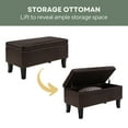 thumbnail image 5 of Convenience Concepts Designs4Comfort Winslow Storage Ottoman Bench, 5 of 8