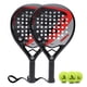 thumbnail image 1 of Raqueta de pádel WLSRW con superficie de fibra de carbono, núcleo de espuma viscoelástica EVA, 1 of 8