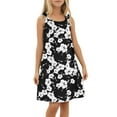 thumbnail image 4 of Girls Spring Dresses Kids Flower Beach Swim Cover Up Summer Sleeveless Tank Dresses Baby Dress Black, 4 of 4