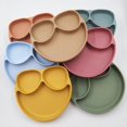 thumbnail image 4 of Baby Suction Bowl Silicone Divided Dinner Plate Infant Learning Feeding Dish 8#, 4 of 5
