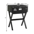 thumbnail image 5 of Convenience Concepts Designs2Go Landon 1 Drawer End Table, Cobalt Blue, 5 of 6