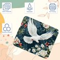 thumbnail image 3 of Peace Dove Printed Square Desk Pad, 8.3x9.8 Inch Non-Slip Rubber Bottom Gaming Mousepad, Desk Mat for Office and Gaming, 3 of 6