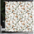 thumbnail image 3 of Ambesonne Floral Shower Curtain, Shabby Blooms Nature Spring, 69"Wx75"L, Olive Green, 3 of 4