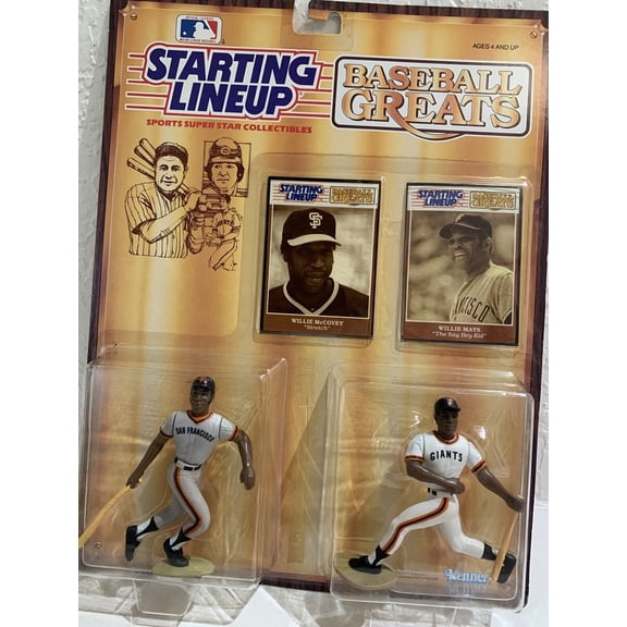 Kenner - Starting Lineup - Baseball Greats - Willie McCovey, Willie Mays