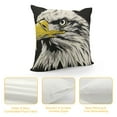 thumbnail image 4 of Orinice Bald Eagle Graphic Decorative Throw Pillow Cover for Home Couch Living Room Sofa Square Pillowcase 1PC 22x22in, 4 of 5