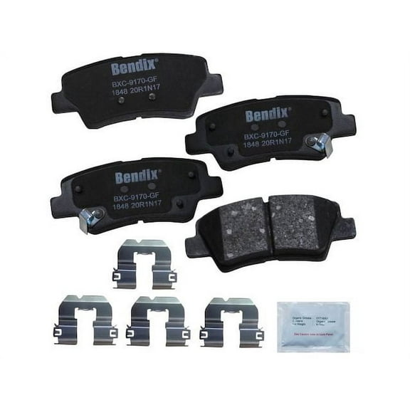 Rear Brake Pad Set - Compatible with 2017 - 2020, 2022 Kia Sportage 2018 2019