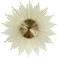 thumbnail image 3 of Three Star Import & Export  20 in. Round Gold Spikes Wall Clock, 3 of 3
