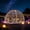 2.9 m White border, variant on Chantmo Garden Dome 9.5x5.7 ft 360 View Geodesic Greenhouse Clear PVC Cover Waterproof Bubble Tent House with 2 x 10M Light Strings for Outdoor Green