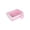 🥝 Pink_New#1185, variant on Open Litter Box Spatter Proof Thick Plastic Cat Litter Pan, Semi Closed, Tall Sided, Detachable Two Layer Design, Pink or Blue, 34x25x6cm with Scoop