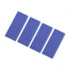 Unique Bargains 4 Pcs Foot Care Exfoliating Scrub Stone Foot File Blue