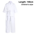 thumbnail image 1 of Karate Uniform with Free Belt, White Karate Gi for Kids & Adult Size, 1 of 9