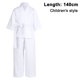 thumbnail image 1 of Uniforme de kárate con cinturón gratis, kimono de kárate blanco para niños y adultos., 1 of 8