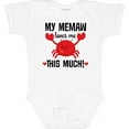 thumbnail image 3 of Inktastic Memaw Loves Me Grandson Boys or Girls Baby Bodysuit, 3 of 5