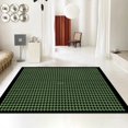 thumbnail image 2 of Light Luxury French Modern Plaid Living Room Carpet Bedroom Bedside Retro Striped Large Area Decorative Rugs Non-slip Floor Mat My Lux Decor Round, 2 of 13