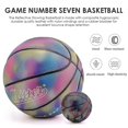 thumbnail image 1 of Holographic Glowing Reflective Basketball, 1 of 4