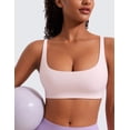 thumbnail image 4 of CRZ YOGA Butterluxe Square Neck Sports Bras for Women Yoga Wireless Low Coverage Padded Bras, 4 of 6