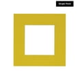 thumbnail image 2 of Vibrant Yellow Acid Free 20x20 Picture Frame Mats with White Core Bevel Cut for 10x10 Pictures -, 2 of 3