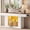 White & Brown, variant on Homieasy 63" Farmhouse Console Table - Rustic Oak,LED Lights & Charging Station, Narrow Sofa Table for Entryway, Living Room, Foyer, Hallway, Behind Couch