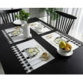 thumbnail image 3 of Placemats Set of 6 Washable,Black Buffalo Check Lemon Truck Gnome Placemat for Dining Table Decorations, Heat-Proof Table Mats for Kitchen Dinner Banquet Rustic Wood, 3 of 6