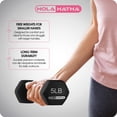 thumbnail image 4 of HolaHatha 3, 5, and 8 Pound Dumbbell Hand Weight Set with Storage Rack, 4 of 12