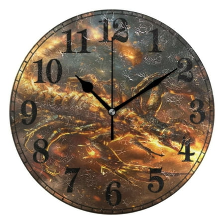 Scorpio with Fire Silent Wall Clock 10 Non-Ticking Battery Clock