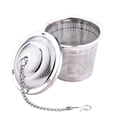 thumbnail image 1 of Stainless Steel Strainer Drip Tray Single Cup for Loose Leaf Herbal Tea Soup Cooking Size S, 1 of 8